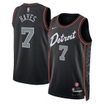 Maillot NBA Detroit Pistons Killian Hayes Nike 2023-24 City Edition Noir Swingman - Homme